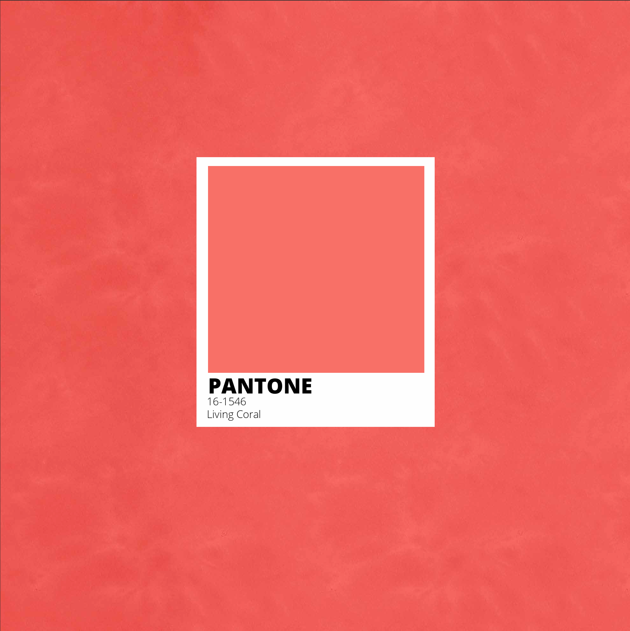 An image of Pantone's 2016 Color of the Year - Living Coral, a shade of red